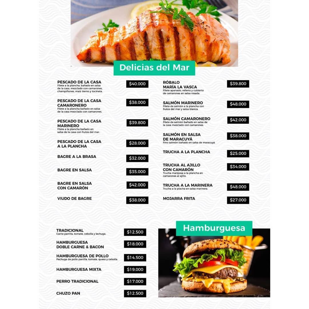 Carta de Restaurante el lago — página 3
