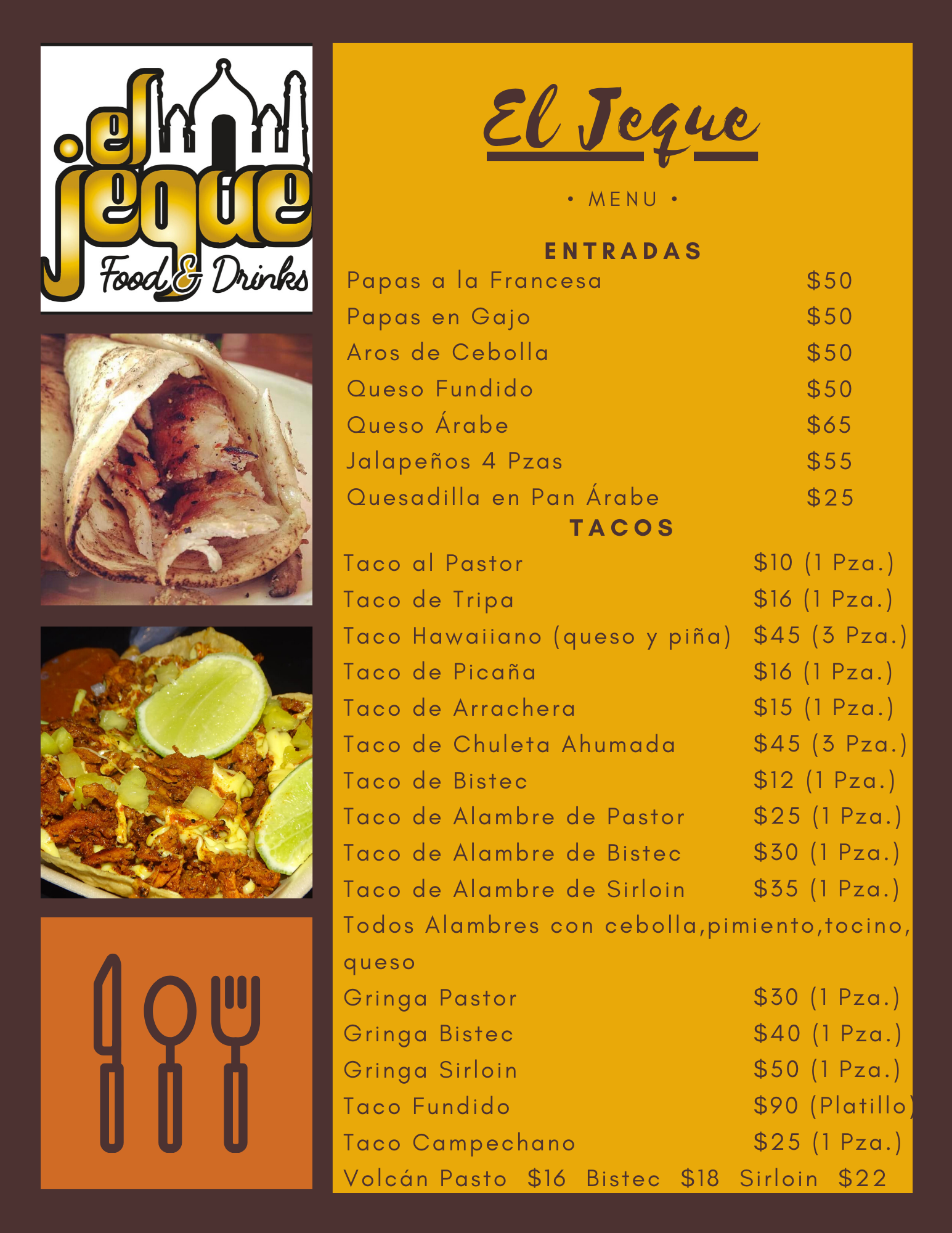 Carta de El Jeque — página 1