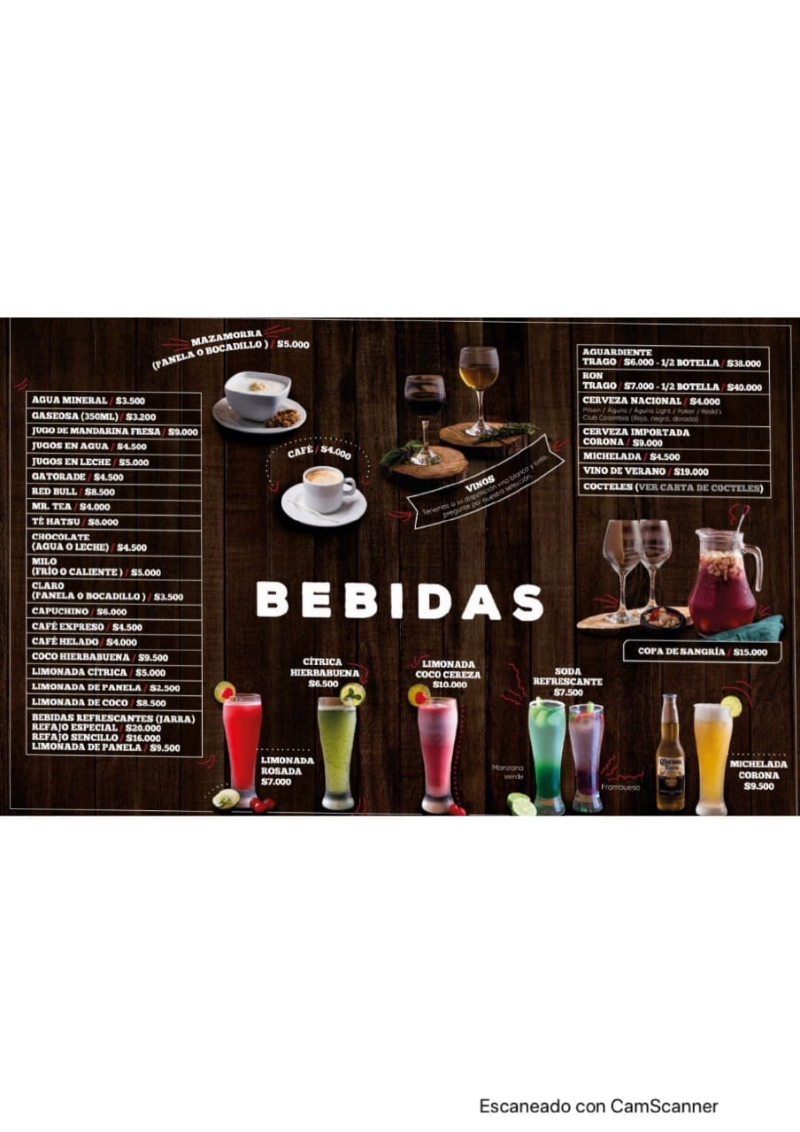 Carta de Parrilla del Campo Restaurante — página 5