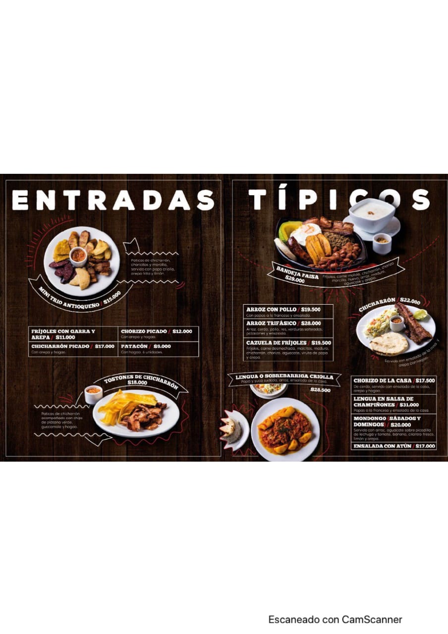 Carta de Parrilla del Campo Restaurante — página 2