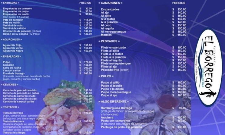 Carta de El Borrego  — página 1