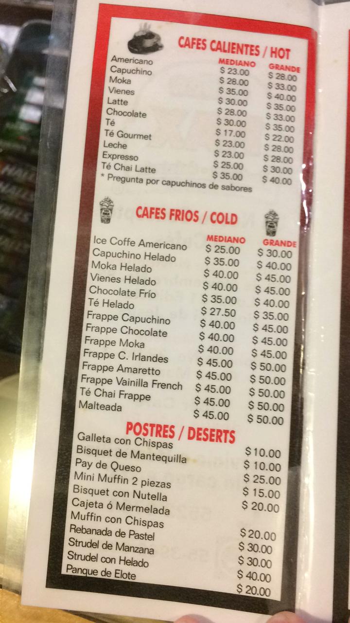 Carta de COFFE MAX — página 5