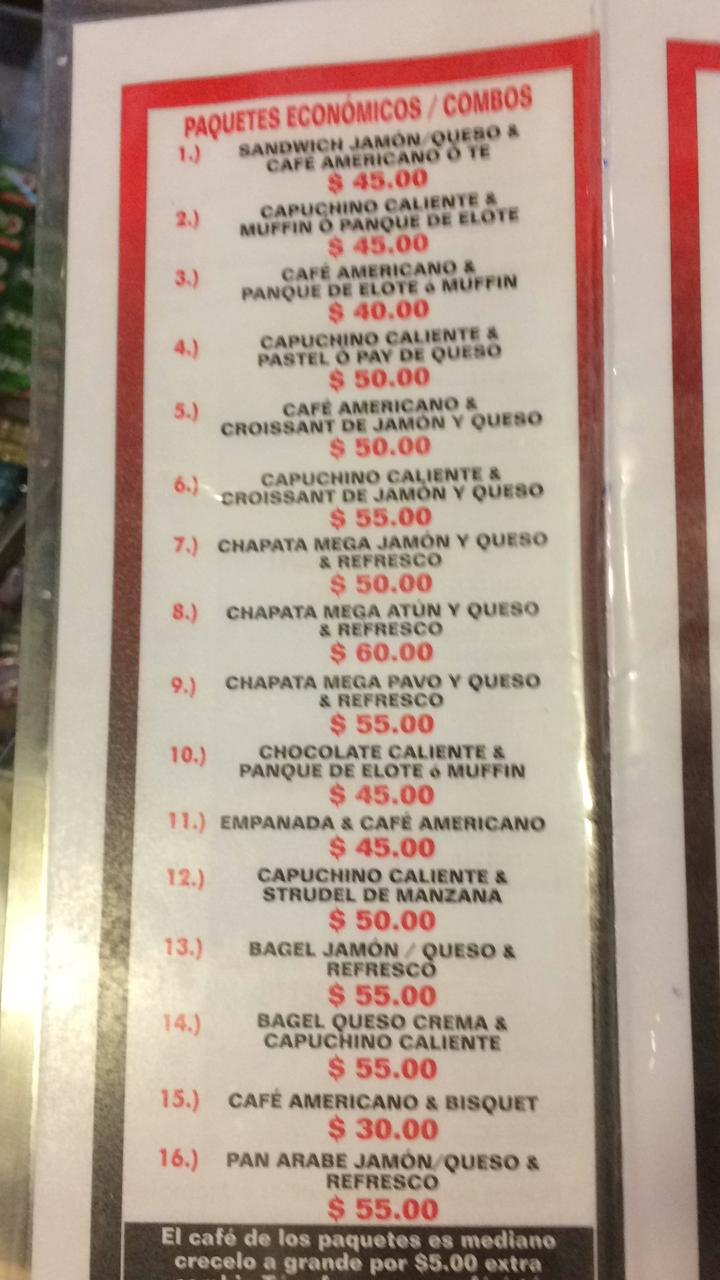 Carta de COFFE MAX — página 2