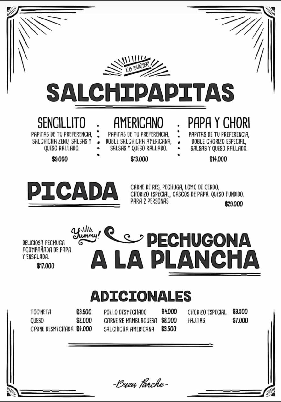 Carta de 12b Burger Angus Beef — página 6