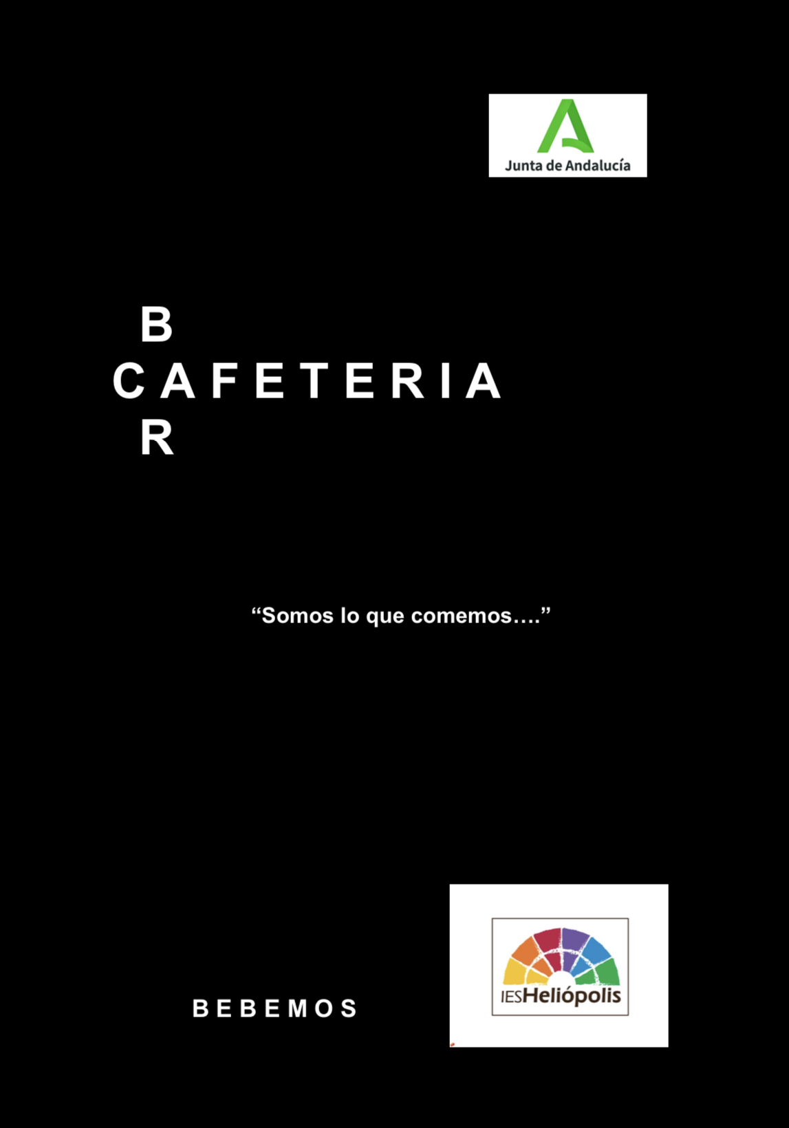Carta de Cafetería IES Heliopolis  — página 1